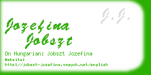 jozefina jobszt business card